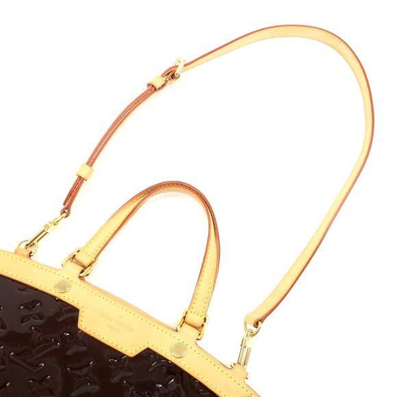 💎✨STUNNING✨💎AUTHENTIC Louis Vuitton Brea MM Vernis 2Way Hand Bag Amarante - Picture 7 of 16